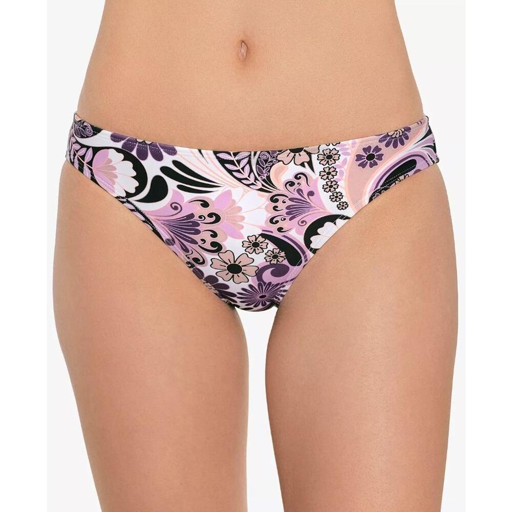 Salt + Cove Juniors Swirl Twirl Taupe Hipster Bikini Bottoms Size M